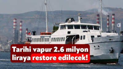 Kocaeli Büyükşehir Belediyesi Atatürk Yolcu Vapuru’nun bakım ve onarım işleri