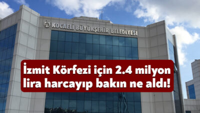 Kocaeli Büyükşehir Belediyesi deniz süpürgesi almak için 5 Mayıs’ta ihaleye