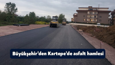 Büyükşehir Belediyesi, Kartepe ilçesindeki yolları yenileyerek, ulaşımda güvenliği ve konforu