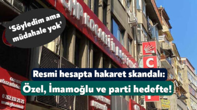 CHP Kocaeli İl Başkanlığı’nın sosyal medya hesabından yapılan paylaşımlara gelen