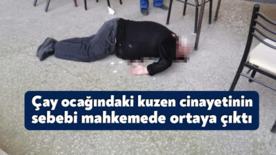 Kocaeli'nin Gölcük ilçesinde kuzeni Muzaffer Ece'yi çay ocağında öldüren Osman