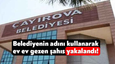 Kocaeli'nin Çayırova ilçesinde yardım getireceğini söyleyerek belediyenin ve Göç