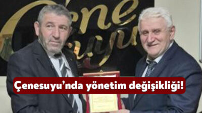Derince Belediyesi’nin iştiraklerinden olan Çenesuyu’nda yönetim değişikliği yaşandı. Emekliliğe ayrılan