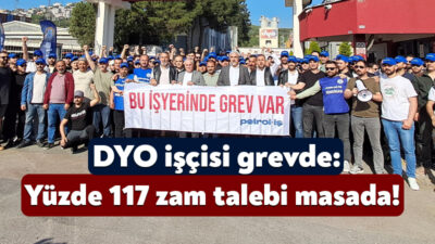 Dilovası OSB’de faaliyetlerini sürdürmekte olan DYO Boya Fabrikası’ndaki personeller toplu