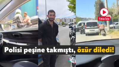 Kocaeli'nin Darıca ilçesinde trafik polisinin "dur" ihtarına uymayarak kaçan motosikletli
