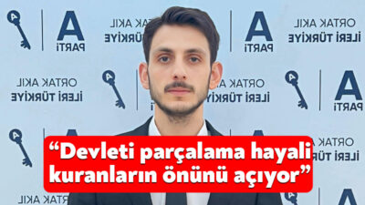 Anahtar Parti Kocaeli Gençlik Kolları İl Başkanı Erdem Sevil, yürütülen