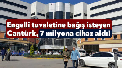 Engelli tuvaleti yaptırmak için bağış isteyen Kocaeli Üniversitesi Rektörü Prof.