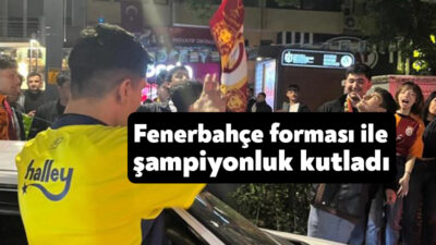 Galatasaray’ın 25. şampiyonluğu Kocaeli’nde renkli görüntülere sahne oldu. Fenerbahçeli taraftarlar