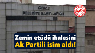 Gebze Belediyesi, Balçık Küçük Sanayi Sitesi’ndeki zemin etüt çalışmaları için