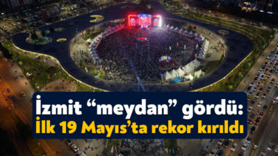Kocaeli Büyükşehir Belediyesi tarafından yaptırılan İzmit Milli İrade Meydanı’nda ilk