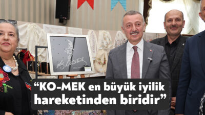 Kocaeli Büyükşehir Belediye Başkanı Doç.Dr.Tahir Büyükakın, KO-MEK’in Gölcük ilçe sergisinde