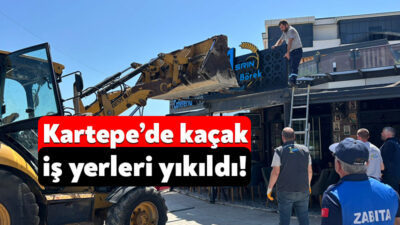 Kartepe Belediyesi Yapı Kontrol Müdürlüğü ekipleri tarafından yürütülen çalışmalar kapsamında,