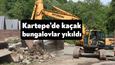 Kartepe Belediyesi, ilçe sınırları içerisinde imar mevzuatına aykırı olarak inşa