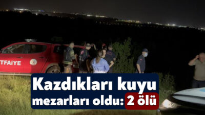 Kocaeli'nin Gebze ilçesinde iddiaya göre define için kuyu kazan iki