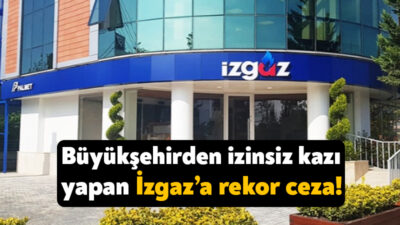 Gölcük’ün İrşadiye Mahallesi’nde izinsiz kazı yaparak alanı temizlemeyen İzgaz’a Kocaeli