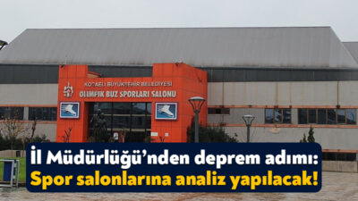 İstanbul’da nisan ayında meydana gelen depremin ardından Kocaeli Gençlik ve