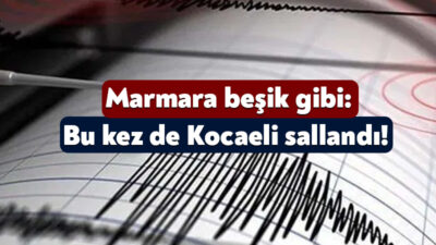 Marmara Denizi ve çevresi sallanmaya devam ediyor. Son olarak bugün