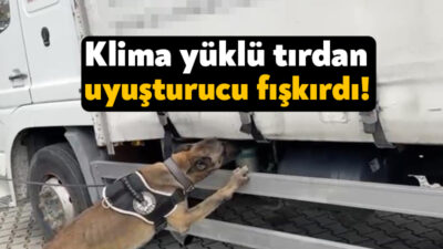 Kocaeli'de durdurulan klima yüklü tırda yapılan aramada 397 bin uyuşturucu