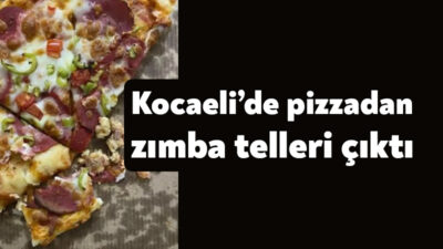 Kocaeli’de S... P... markasından pizza siparişi veren bir müşterinin ürününden