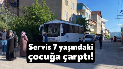 Kocaeli'nin Körfez ilçesinde sokakta oyun oynarken servis minibüsünün çarptığı 7