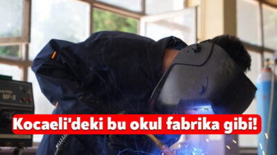 Kocaeli'de bulunan Körfez Mesleki ve Teknik Anadolu Lisesi adeta