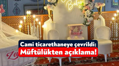 Kocaeli’de faaliyet gösteren bir organizasyon firması, camide gerçekleştirilen konsept organizasyonunu