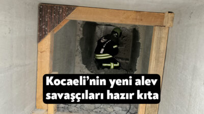 Kocaeli Büyükşehir Belediyesi bünyesinde göreve başlayan 96 yeni itfaiye personeli,