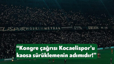 Kocaelispor taraftarlar derneği Hodri Meydan, Kocaelispor Tribünü Platformu’nun yönetimi istifaya