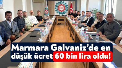 Dilovası’nda faaliyet gösteren Marmara Galvaniz şirketinde toplu iş sözleşmesi imzalandı.