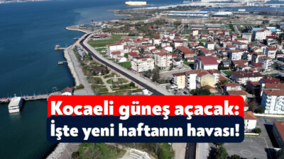Meteoroloji Genel Müdürlüğü, yeni haftada Kocaeli’nin hava tahmin raporunu yayınladı.