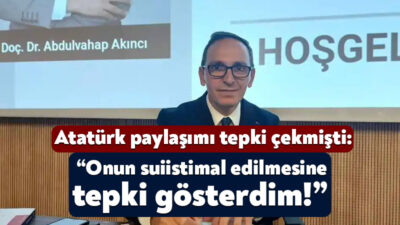 Kocaeli Üniversitesi’nde görev yapan Prof. Dr. Abdulvahap Akıncı, Atatürk’e yönelik
