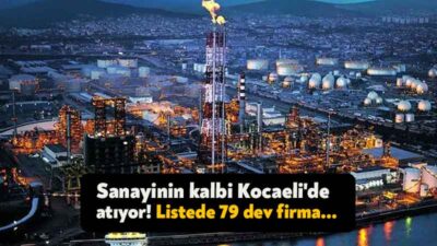 Türkiye’nin 500 büyük sanayi kuruluşu açıklandı. Listede Kocaeli'den 79 firma