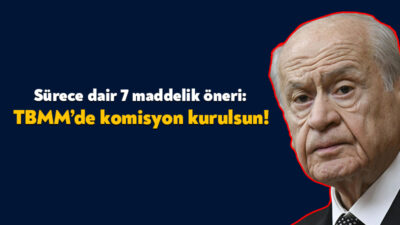 Milliyetçi Hareket Partisi Genel Başkanı Devlet Bahçeli, ‘terörsüz Türkiye’ sürecine