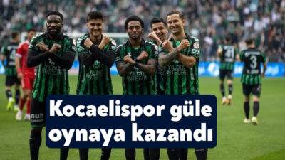 Trendyol 1. Lig'in 38. ve son haftasında şampiyon Kocaelispor, evinde