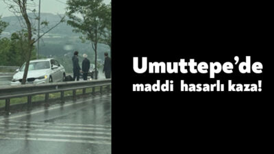 İzmit’in Umuttepe mevkiinde bugün öğle saatlerinde maddi hasarlı kaza meydana