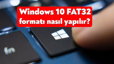 Windows 10 bilgisayarınızda bulunan bir diske ya da USB belleğinize