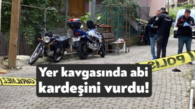 Kocaeli'nin İzmit ilçesinde yer meselesi sebebiyle abi kardeş arasında çıkan