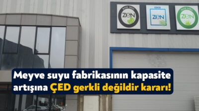 Başiskele’de meyve suyu üretimi yapan ZEN İnovatif Gıdalar Şirketi kapasite