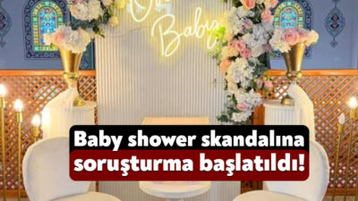 Kocaeli’de faaliyet gösteren organizasyon şirketi camide “baby shower” partisi düzenleyerek
