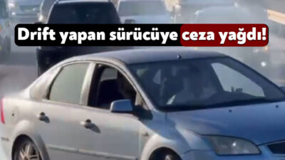 Kocaeli'nin Gebze ilçesinde düğün konvoyunda drift yapan otomobil sürücüsüne 46
