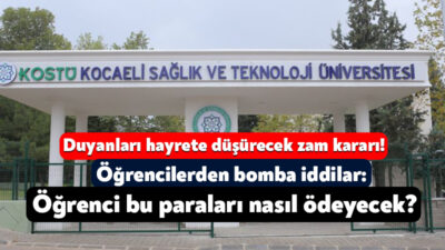 Kocaeli Sağlık ve Teknoloji Üniversitesi yeni eğitim öğretim dönemi için