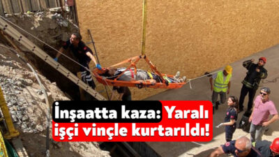 Kocaeli'nin İzmit ilçesinde inşaat alanında çalışırken merdivenden düşen işçi, bulunduğu