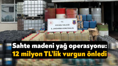 Kocaeli'de sanayi atık yağlarını arıtarak ünlü markaların ambalajlarına dolduran şüphelinin
