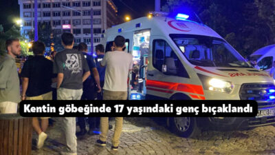 Kocaeli'nin İzmit ilçesindeki kent meydanında 17 yaşındaki genç, tartıştığı şahıslar