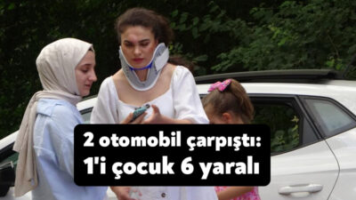 Kocaeli'nin Kartepe ilçesinde 2 otomobilin çarpışması neticesinde meydana gelen kazada