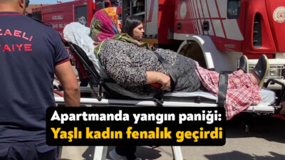 Kocaeli'nin Başiskele ilçesinde apartmanın 2. katında çıkan yangın kısa süreli