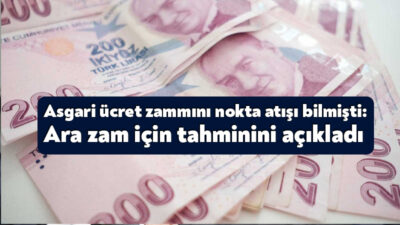 2025 yılı itibarıyla asgari ücrete yapılan yüzde 30’luk artışla çalışanlara