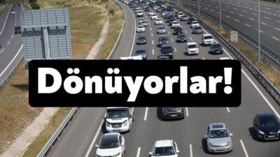 Kurban Bayramı'nın üçüncü gününde dönüş yoğunluğu başladı. Pazartesi günü mesaiye