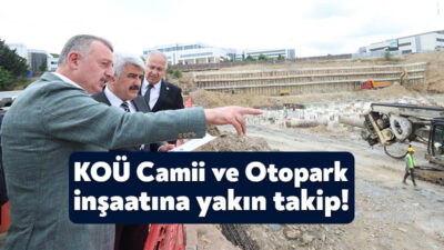 Kocaeli Büyükşehir Belediye Başkanı Doç.Dr.Tahir Büyükakın, Umuttepe Kampüsü’nde devam eden