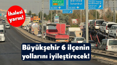Kocaeli Büyükşehir Belediyesi 6 ilçedeki yolların yapısını iyileştirmek amacıyla harekete